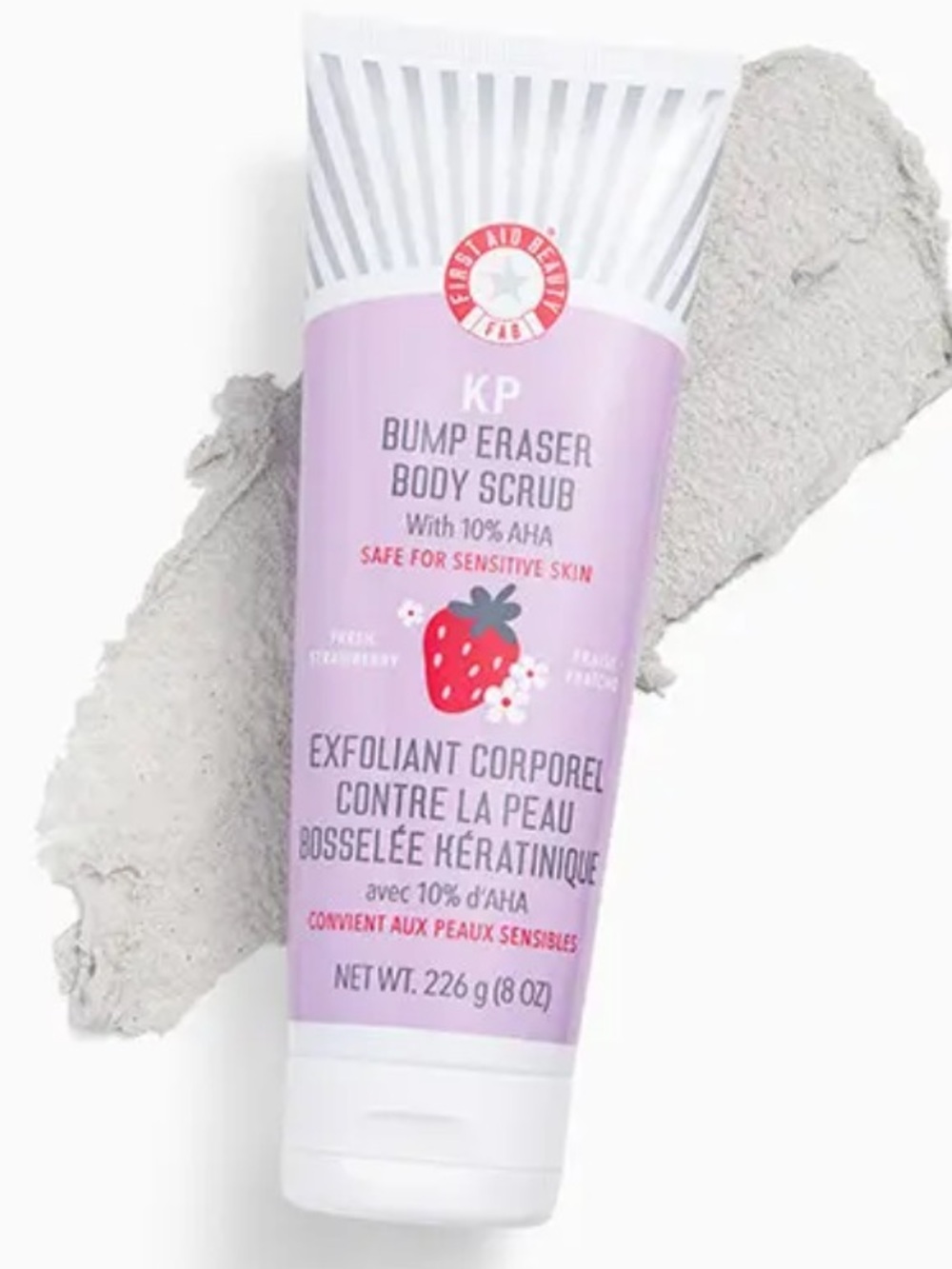 First Aid Beauty KP Bump Eraser Body Scrub in Fresh Strawberry 8oz BRAND NEW